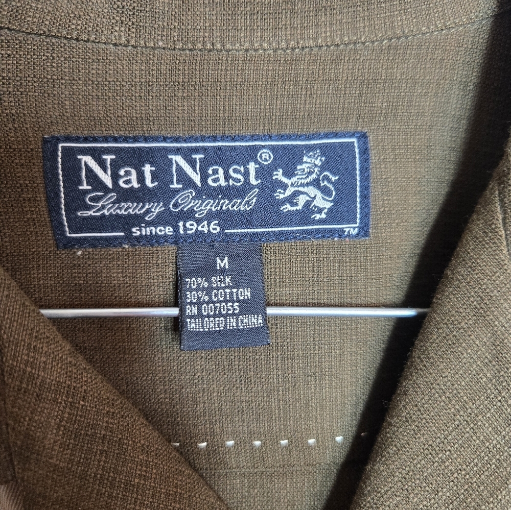 Nat Nast Black and Gray + Brown And Tan Striped Shirts - Picture 9 of 13